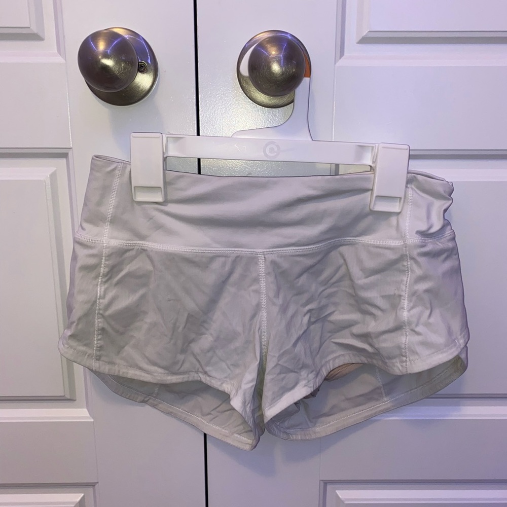 White Lululemon Shorts